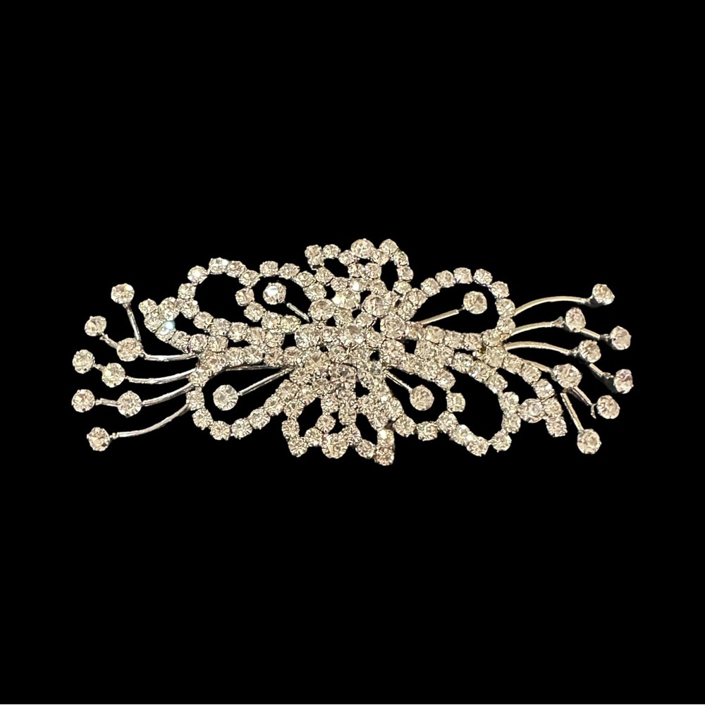 David Tutera Brooch Silver Tone Rhinestone Bridal Wear New